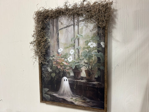 Greenhouse Ghost Wood Sign