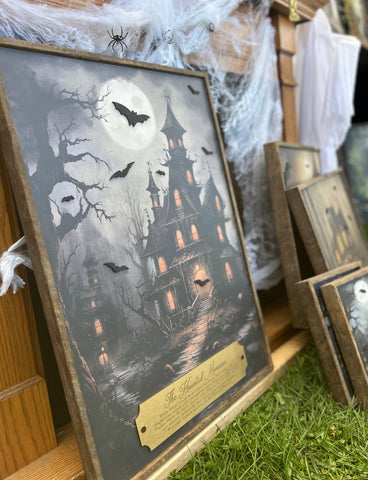 Haunted Mansion Wood Sign
